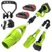 21V Souffleur de feuilles sans fil – batterie rechargeable 3000mAh, vitesse du vent de 63 m/s, pliable et léger