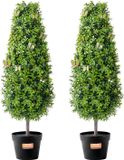 Vevor Arbre artificiel, 30 x 30 x 92 cm, PE, Arbre de topiaire à feuillage persistant