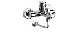 Roca Targa eengreepsmengkraan voor buiten, badkamer en douche met automatische omschakeling en hoekverbinding voor wandmontage