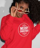 B&C Collection Kersttrui Merry Christmas Rood Maat 4XL