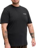 Jack & Jones Plus T-shirt met ronde hals en korte mouwen voor heren, zwart, 3XL