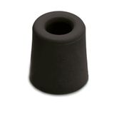 Merkloos / Sans marque Deurstopper - zwart - rubber - 6 x 4 cm - vloermodel - deurbuffer