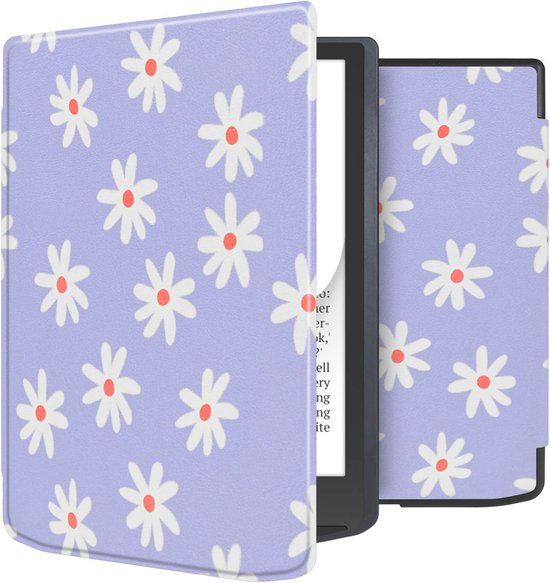 imoshion Ploonk B.V. Ereader Hoes - Geschikt voor Pocketbook InkPad 4/Pocketbook InkPad Color 3 - Flowers Distance