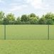 vidaXL Gelast draadhek met palen 10 x 1 m gegalvaniseerd staal groen