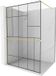 Mexen Kioto+ paroi de douche avec étagère Walk-in 70 x 200 cm, motif noir, or brossé