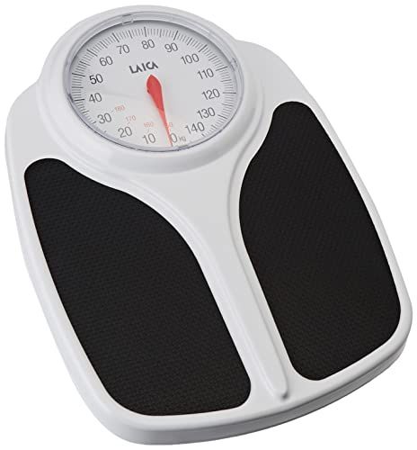 Laica PS2014 Mechanische personenweegschaal, extra groot display, meerkleurig, 45,5 x 32 x 8,8 cm