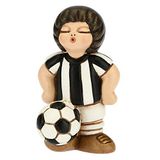 THUN Decoratiefiguur voor kinderen, wit-zwart, accessoires voor kinderkamer en bonboniere - lijn bonboniere - klein formaat - keramiek - 4,5 x 4,5 x 7 cm