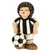 THUN Decoratiefiguur voor kinderen, wit-zwart, accessoires voor kinderkamer en bonboniere - lijn bonboniere - klein formaat - keramiek - 4,5 x 4,5 x 7 cm