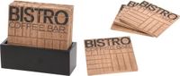 Excellent Houseware Onderzetterset Bistro 11,5x4,5x10cm