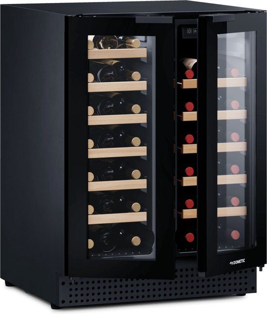 Dometic D42B Wijnkoelkast - 42 Flessen - 2 Zones - Zwart