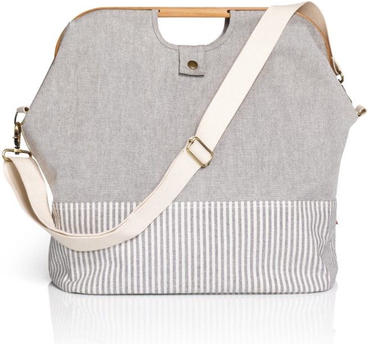 Store & Travel Bag Canvas & Bamboo M in grau | 45 cm x 30 cm x 50 cm | grau | 1 Stück | 16125610