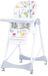 Chipolino Bambino Chaise haute – Blanc – Réglable – Pliable – Avec plateau repas – Jusqu'à 15 kg