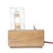 Homemania 7010-001-CM Idea-tafellamp, bureaulamp, bureau, nachtkastje, hout, eiken, 10 x 19 x 22 cm, 1 x E27, max. 100 W