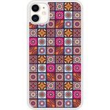 Apple iPhone 11 Patchwork mandala Verstevigd hoesje met sublimatie bedrukking