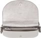 DUDU Sac bandoulière Organiseur Cuir véritable Taille moyenne Argenté