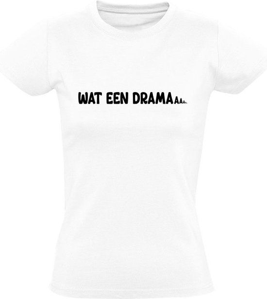 Sol's Wat een drama Dames T-shirt - Wit - 3XL