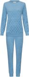 Pastunette Blue Cottage Pyjama Badstof Blauw Maat 42