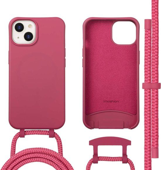 imoshion Color Backcover met afneembaar koord met MagSafe voor de Apple iPhone 14 - Raspberry