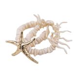 By Jam Gioielli Candy Sweet Jewellery armband met zeester ecru/goudkleurig