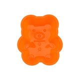 QLLQ Schattige beer siliconen cakebeker muffin pudding geleivorm keuken bakgerei (oranje), siliconen