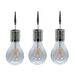 Lumisky Lumi Jardin 3x Filament Edisun IP44 Zonne-energie Hanglamp H17cm