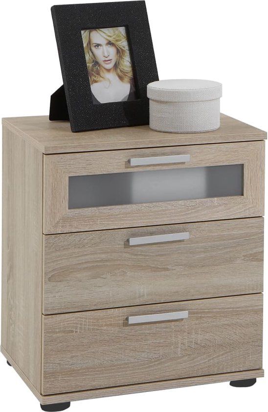FMD Nachtkastje Jack 2 - Eikenkleurig - 45 x 53,5 x 38 cm