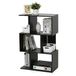 Furinno Boekenrek met asymmetrische legplanken, hout, espresso, 30 x 59,9 x 94,79 cm