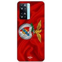 Maniacase Etui Oppo A57 4G SLB BENFICA FOND ROUGE