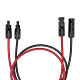Offgridtec Solarkabel verlengkabel PV-stekker naar PV-stekker 6mm², 1,5m rood/zwart