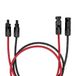 Offgridtec Solarkabel verlengkabel PV-stekker naar PV-stekker 6mm², 1,5m rood/zwart