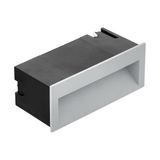 EGLO Inbouwspot buiten Zimba Pro | Wandinbouwlamp, trapverlichting, aluminium in zilver, glas gesatineerd in wit warm wit IP65