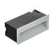 EGLO Inbouwspot buiten Zimba Pro | Wandinbouwlamp, trapverlichting, aluminium in zilver, glas gesatineerd in wit warm wit IP65