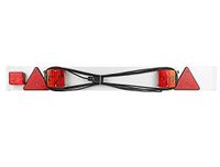 LAS 10150 sjorbanden met dubbele lus, 25 mm x 45 cm, zwart, set van 2, Geel