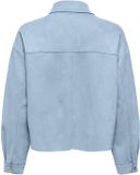JDY JDYJULLE L/S FAKE SUEDE SHIRT JRS NOOS Dames Blouses Cashmere Blue