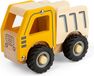 BIGJIGS Camion benne en bois Jaune 13.4x10x7.5cm