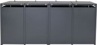 MCW 4 afvalemmerbehuizing MCW-J82 - Uitschuifbare afvalemmerbox - Metaal - Donker marmer look