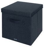 Leitz boîte de rangement en tissu - Grand - 2 pièces - velours gris