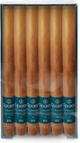 Spaas Dinerkaarsen rustiek - cognac - 12 stuks - 25 cm - 10 branduren