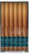 Spaas Dinerkaarsen rustiek - cognac - 12 stuks - 25 cm - 10 branduren