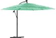 vidaXL Parasol met stalen paal 246x246x230 cm groen