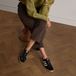 No Stress - Dames - Zwarte leren sneakers met leopard details - Maat 38