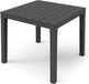 Spetebo Tuintafel in antracietkleur - 78 cm x 78 cm x 72 cm - Kunststof