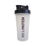Fit & Protein Shaker voor eiwitshakes, 600 ml, BPA-vrij, transparant, 222422