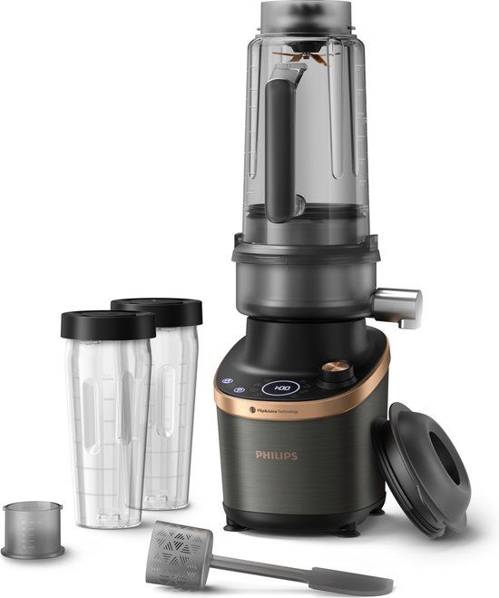 Philips Flip&Juice™ Blender HR3770/10R1 High-speed blender met sapmodule - Zwart/Koper
