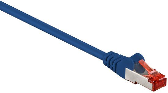 Goobay S/FTP CAT6 Gigabit Netwerkkabel - CU - 20 meter - Blauw