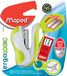 Maped Ergologic Mini nietpistool voor 24/6 of 26/6 nietjes met ingebouwde nietenreserve en nietverwijderaar - geleverd met doos van 400 nietjes - groen