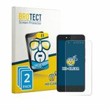 BROTECT Screenprotector voor Tecno Pouvoir 1 - Folie Beschermfolie transparant 2 Stuks