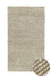 HAMID - Alcazar jute tapijt 100% natuurlijke jutevezel - zacht tapijt en gemiddelde weerstand - handgeweven - woonkamer, slaapkamer, hal tapijt - (Wit, 110x60cm)