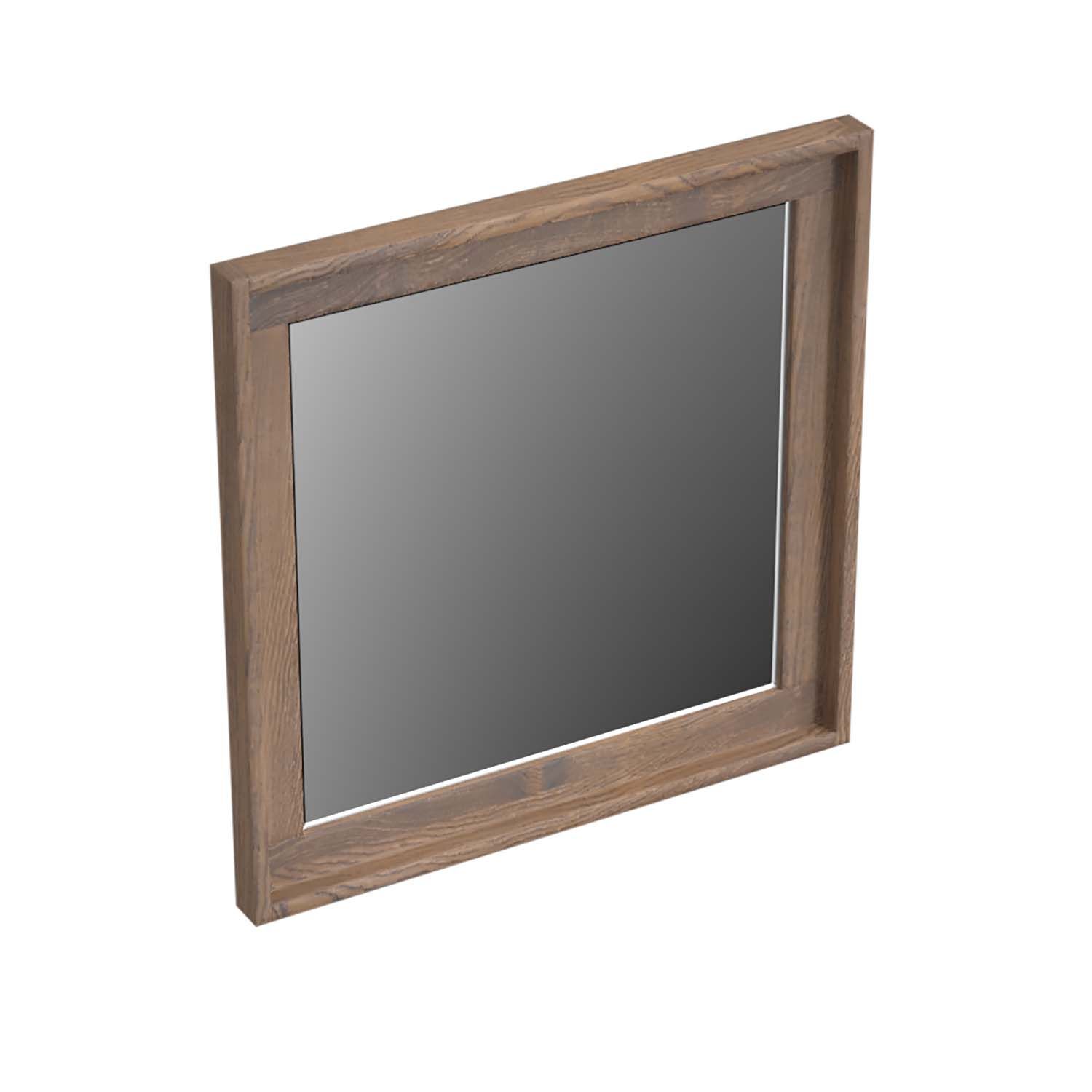 Forzalaqua Reno Vierkant Spiegel - 40x40 cm - Eiken Havanna