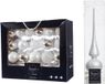 Decoris Kaemingk B.V. 42x stuks glazen kerstballen wit/zilver 5-6-7 cm inclusief witte piek